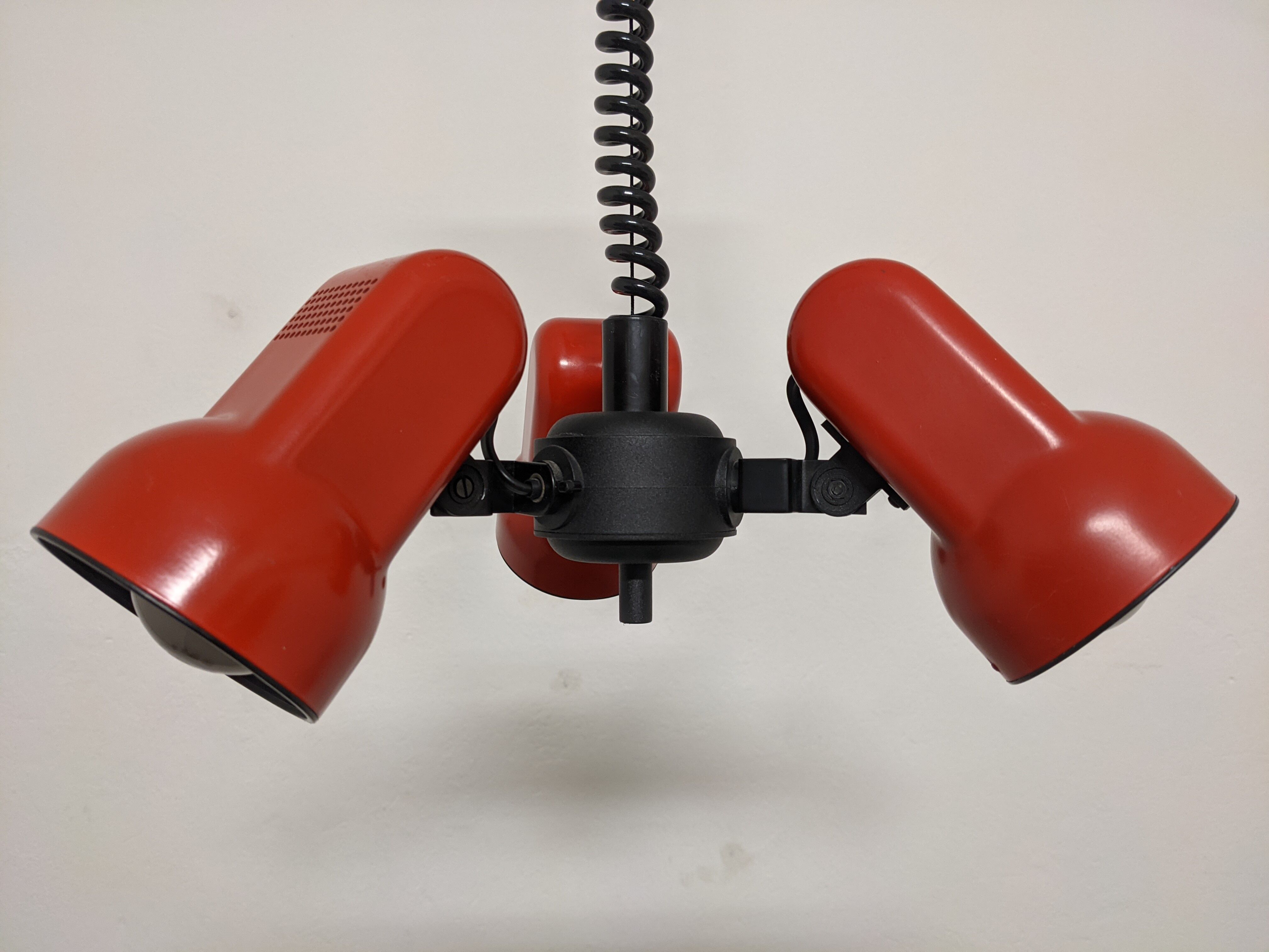 Chandelier with 3 spots of the 70s /80s of vrieland design