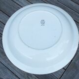 Paire de plats creux blancs Longwy Granit 34cms