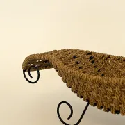 Corbeille en osier tressé