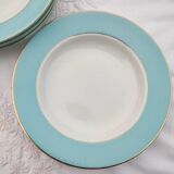 Set of 6 deep plates l'Amandinoise model Poreylor