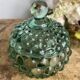 Glass candy box, embossed bubbles