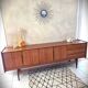 Low teak sideboard Scandinavian design