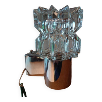 Applique chromé et verre