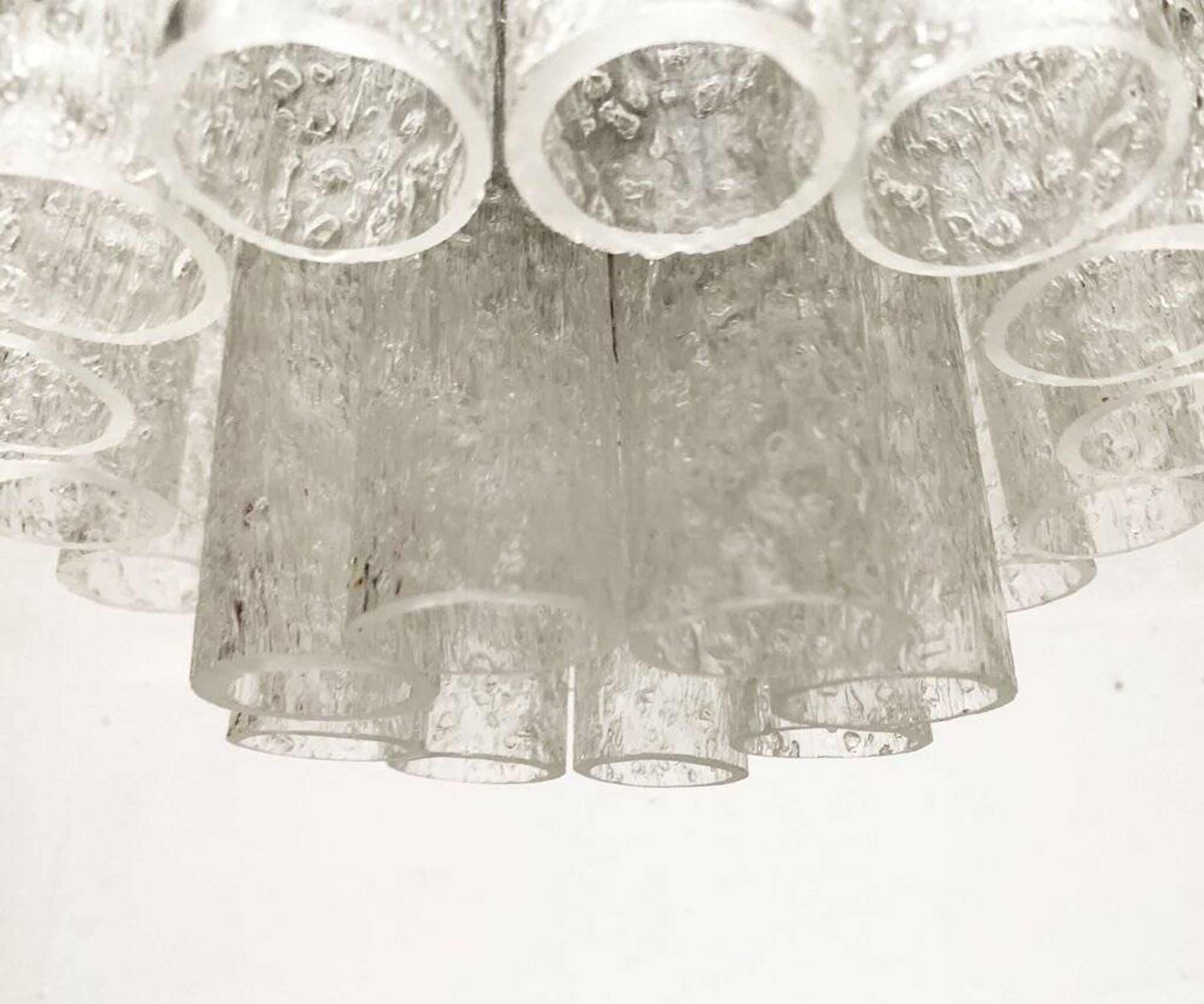 Lampe Plafonnier en Verre Allemande du Milieu du Siècle par Doria Leuchten, années 1960