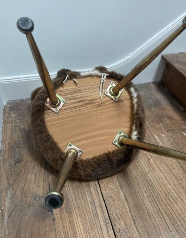 Chaise moumoute vintage