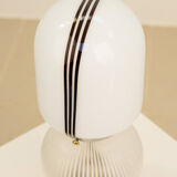 Opaline lamp double lighting 70's