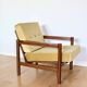 Fauteuil Vintage en Velours Olive, Années 70