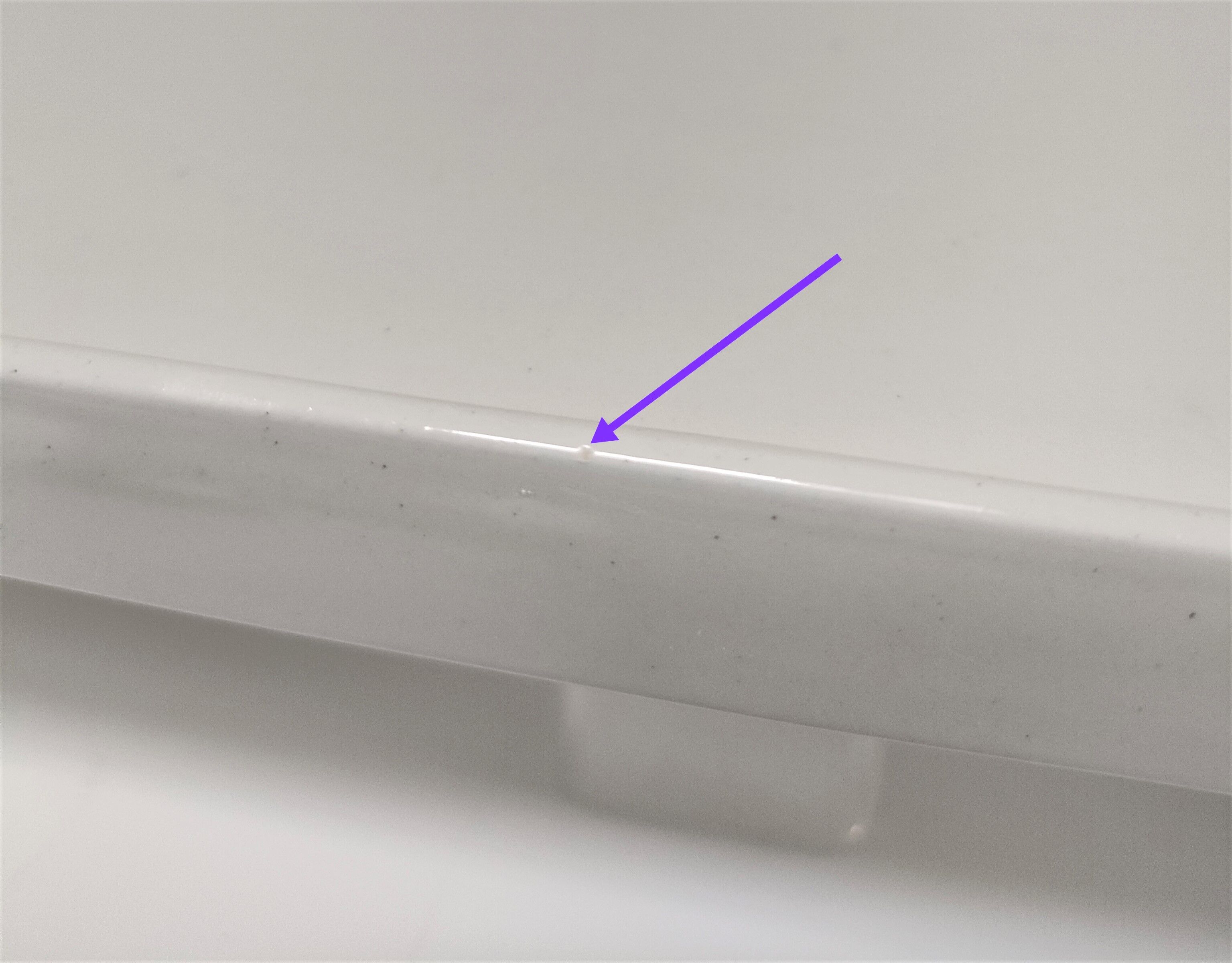 Art Deco white glazed ceramic wall shelf