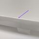 Art Deco white glazed ceramic wall shelf