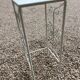 White wrought iron pedestal table