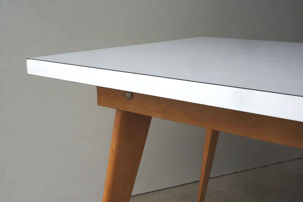 Formica table and wood table 1950