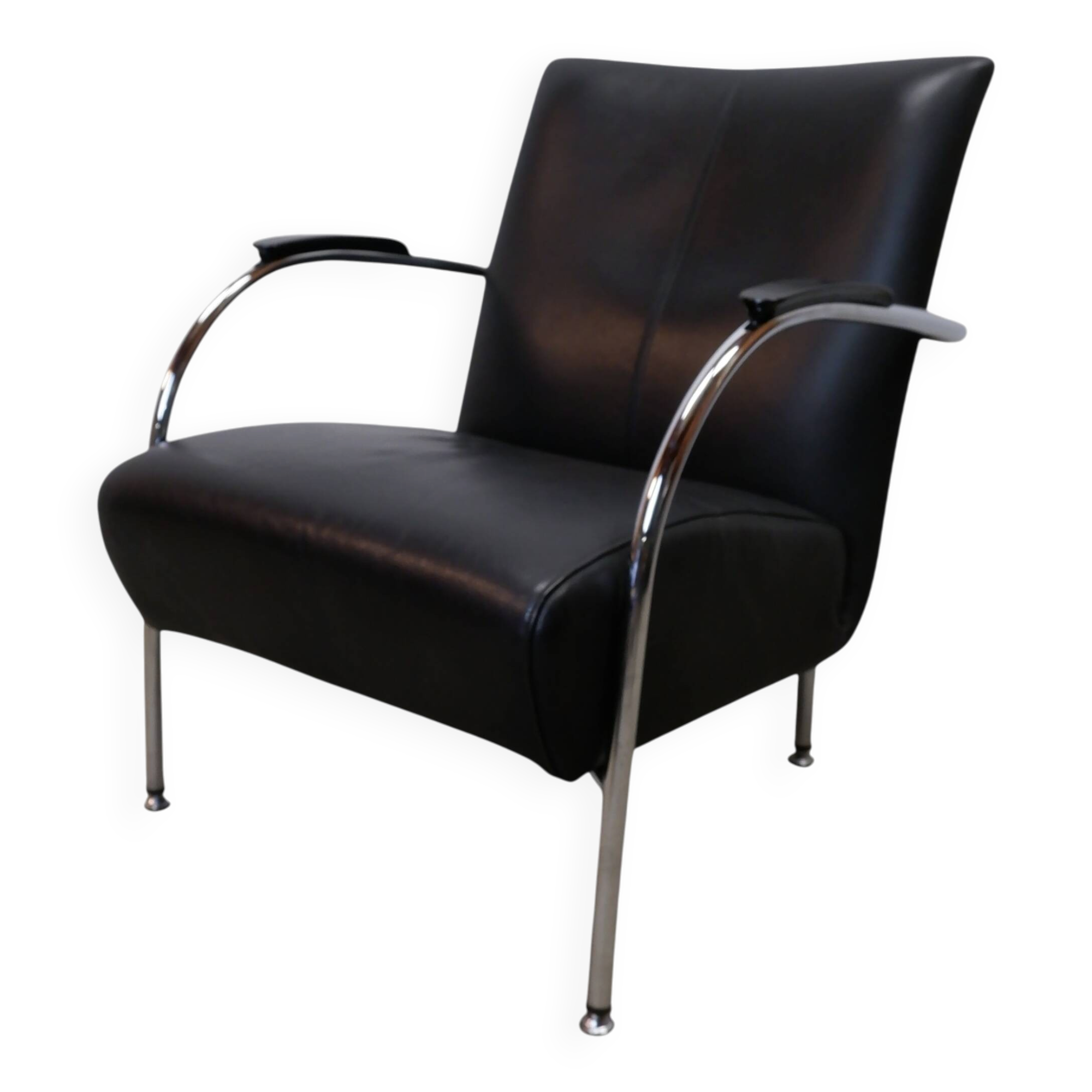 Montis black leather armchair, Holland