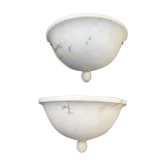 Pair of alabaster sconces Art deco