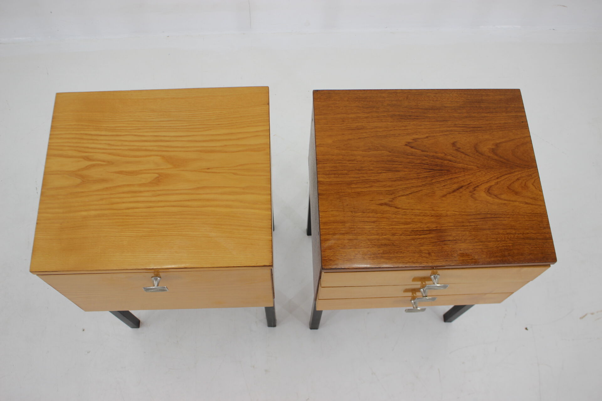 1970s Pair of  Bedside Tables by UP Zavody, Czechoslovakia