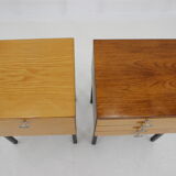 1970s Pair of  Bedside Tables by UP Zavody, Czechoslovakia