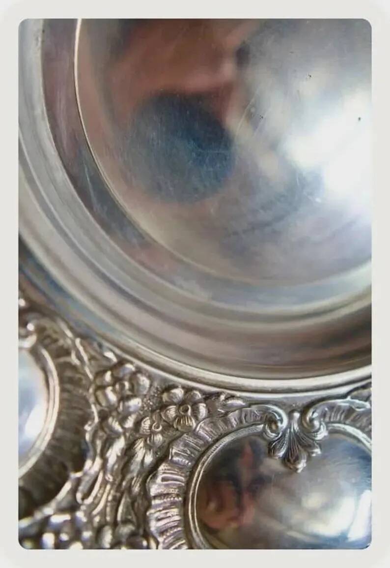 Vintage Silver-Plated Fruit Bowl Orbisa MTL | Silver Metal Fruit Bowl 20th Century | Antique Serving Dish Chic Centrepiece