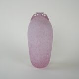 Glass vase, Murano glass, Italian design, 1970s, made in Italy