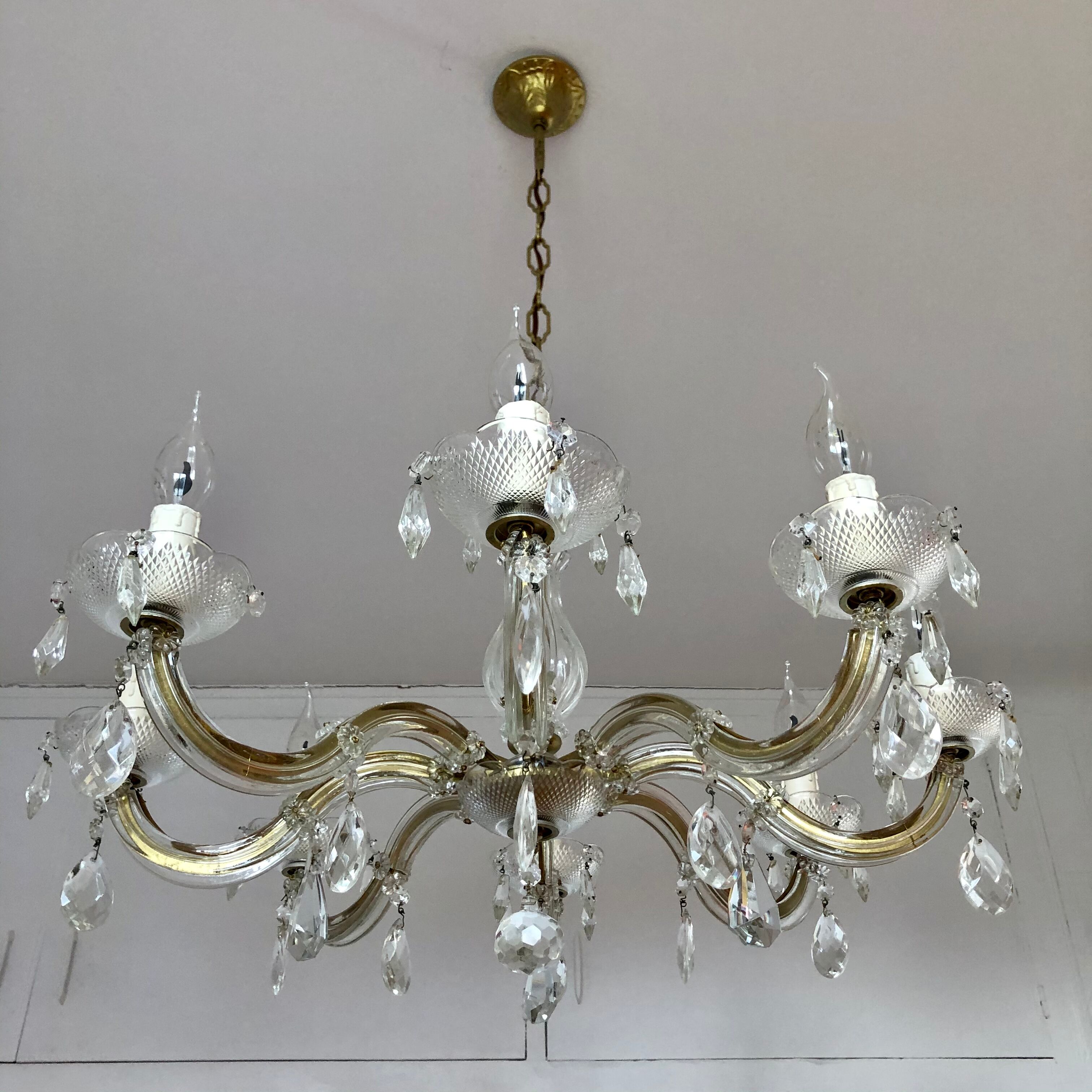 Murano taster chandelier - 8 branches - 50s