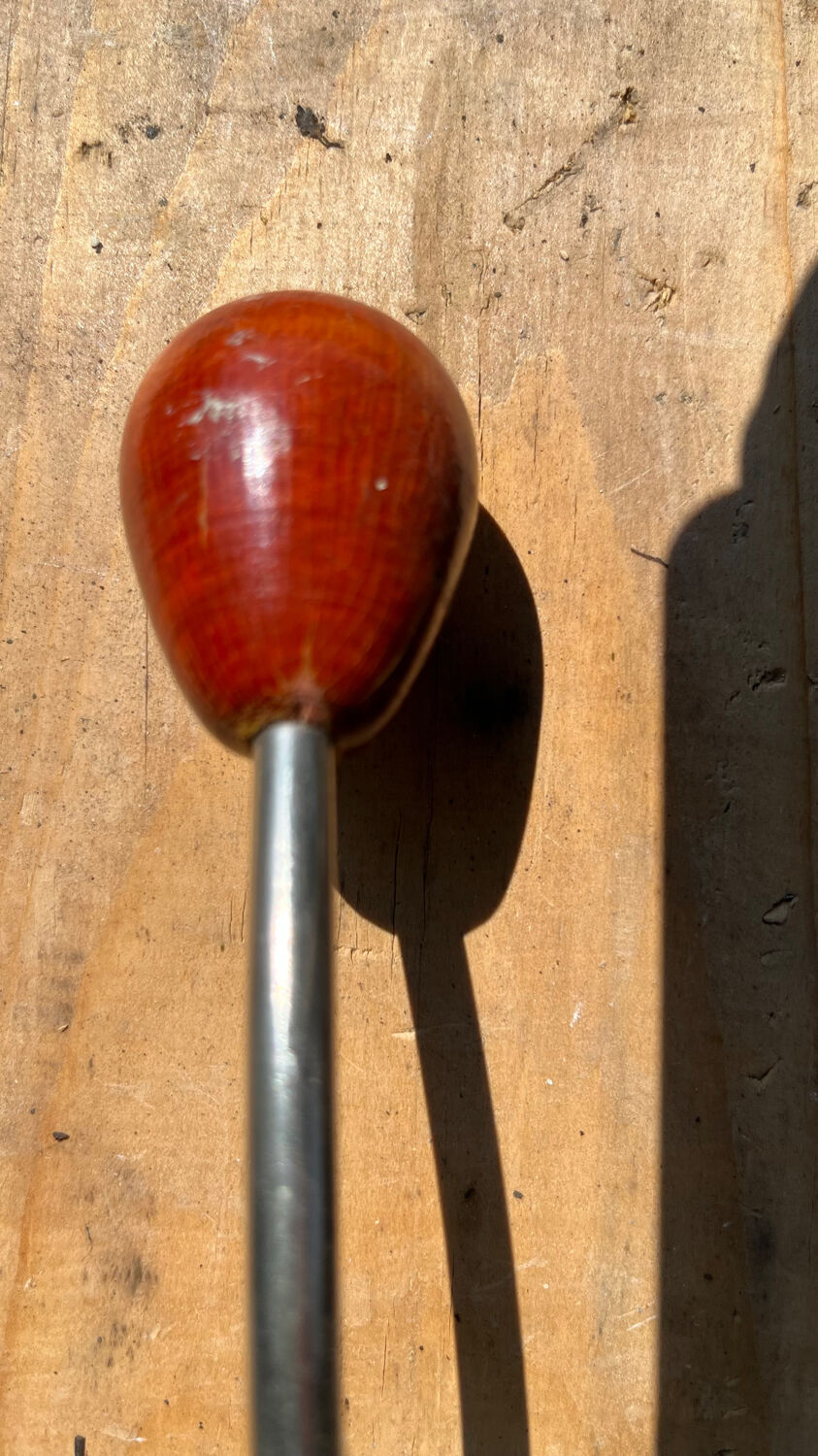 Vintage wood and metal hook