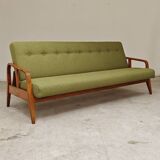 Green Banquette Daybed from Czechoslovakia 1960