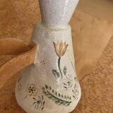 Handcrafted pitcher with floral motif