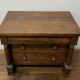 19th century Empire style walnut chest of drawers. It opens with 3 drawers in