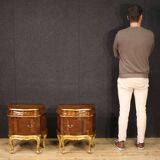 Pair of Venetian bedside tables from the 20th century