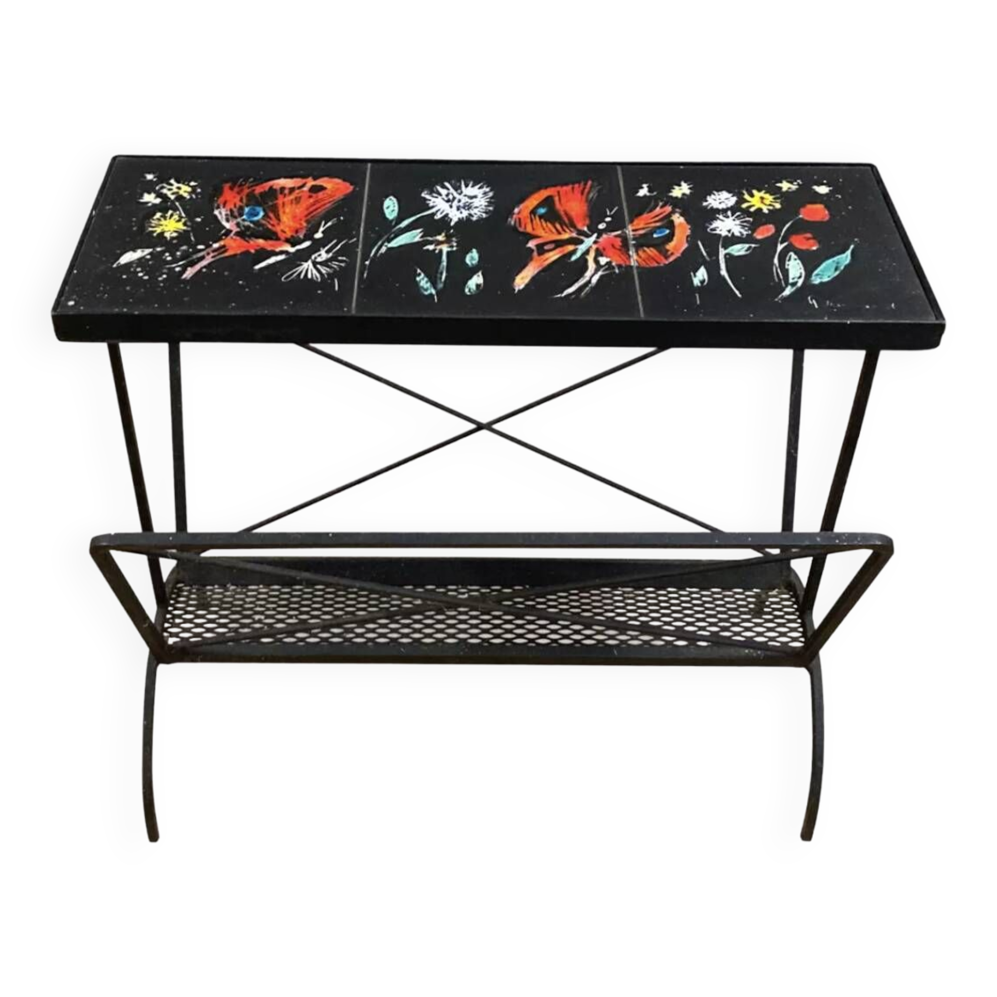 Ceramic tile magazine rack 1950