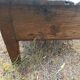 Rustic solid oak coffee table farmhouse initials J C
