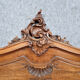 Centre bed Louis XV Baroque curved walnut circa 1850