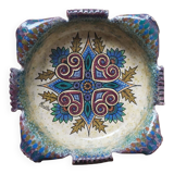 Quimper faience plate, P FOUILLEN