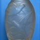 Art Nouveau frosted glass vase