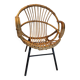 Old Children's Rattan Basket Armchair from the 60s