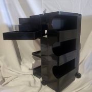 Édition précoce du chariot boby joe colombo bieffeplast noir 1970