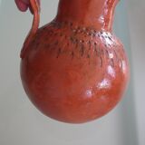 Stoneware water pot/pitcher signed Soco