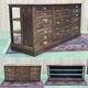 Oak store counter from the 1930s