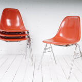 Set of 4 side chairs by Charles & Ray Eames for Herman Miller