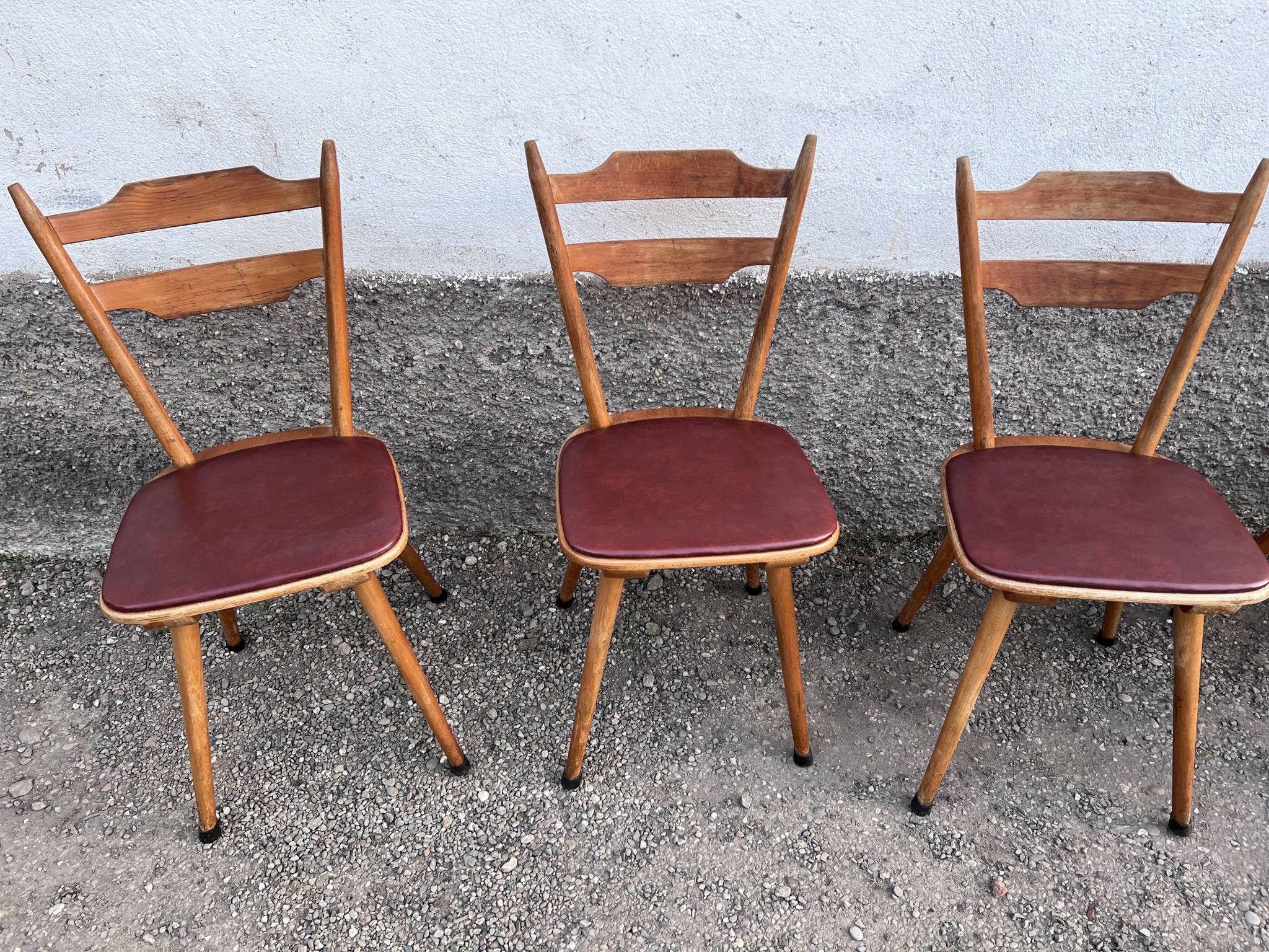 Bistro chair vintage Scandinavian brasserie colorful galette - 1950 1960