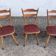 Bistro chair vintage Scandinavian brasserie colorful galette - 1950 1960