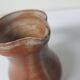 Set of 3 ceramic pitchers / milk jugs Signed Daniel Auger (Puisaye)