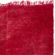 Solid Red Vintage Hand-Knotted Turkish Tulu Rug, 100% Wool