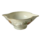 Faience sauce boat decor vegetables 4 seasons