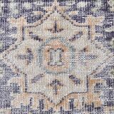 Tapis vintage en laine 270 x 165 cm, beige bleu, tapis turc vintage en laine