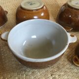 Series of 6 sandstone bowls