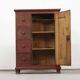 Antique painted kitchen bread cabinet