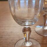 Verres à pied fin XIX ème