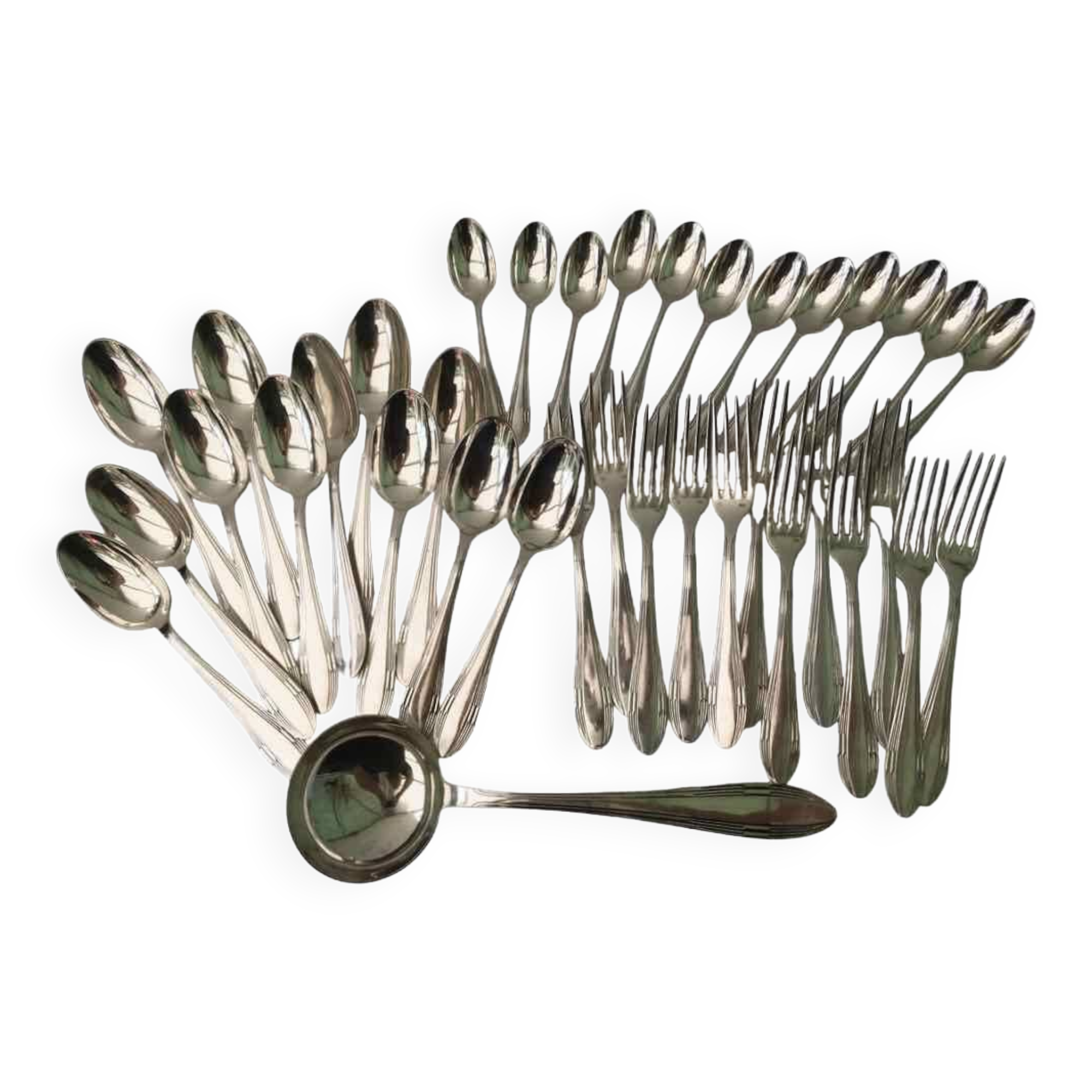 Cutlery set 37 place settings Goldsmith ATD silver metal