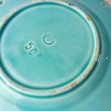 Lot of old majolica plates, flower décor, from Villeroy & Boch