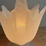 Vintage tulip glass flower lamp