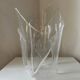 Vintage Guzzini style plexiglass design vase